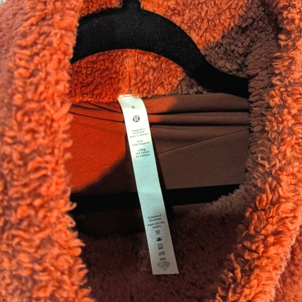 brown sherpa pullover with pockets | lululemon athetica - Picture 2 of 6